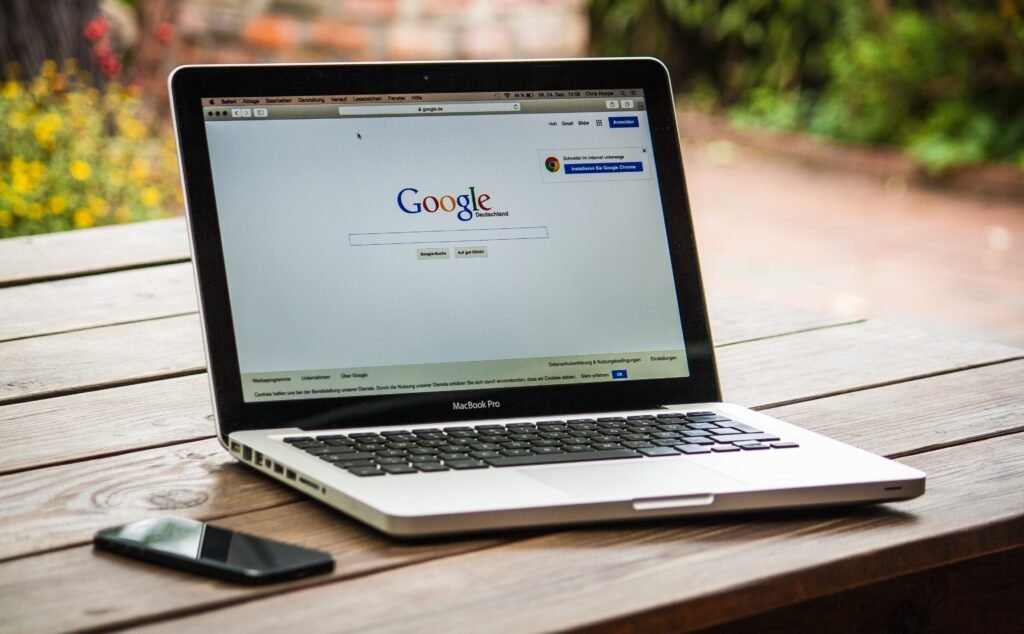 google site on laptop